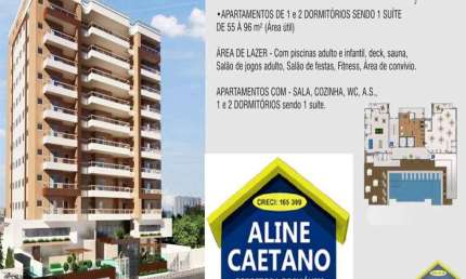 Entrada de R$ 40mil e Saldo em 180 meses direto com a construtora!! Lazer na Cobertura!!