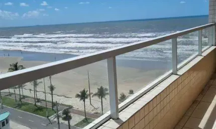 Predio frente mar com vista lateral do  mar, financia!