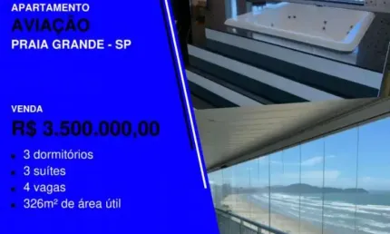 ESPIA SÓ - COBERTURA FRENTE MAR ESTONTEANTE - VISTA TOTAL - É SÓ MUDAR