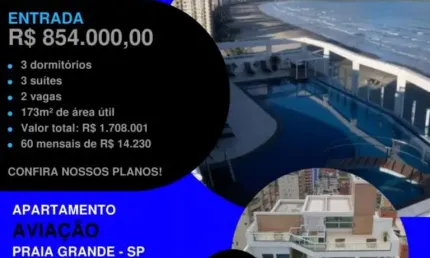 Aviso importante * amplo e frente mar - alto padrão com vista - 3 suítes e 2 vagas - ultimas unidades
