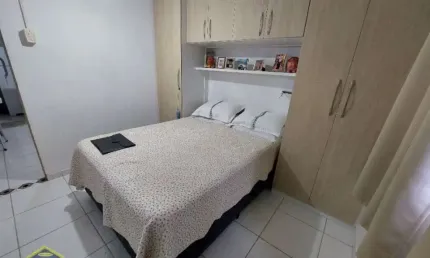 Kitnet Mobiliada com portaria e Vaga de garagem! Venha Conhecer!!