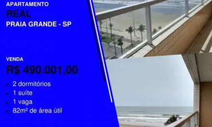 Tá acabando! 2 dorms novo em prédio frente mar - lazer na cobertura
