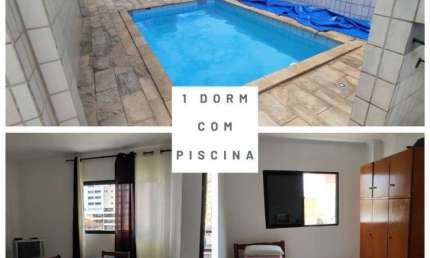 IDEAL PARA RENTABILIZAR OU TRAZER AS MALAS!! 1 DORM AMPLO COM PISCINA