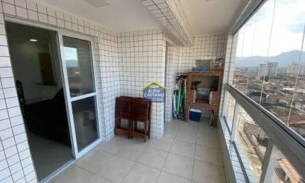 Apartamento com 2 dorms Varanda Gourmet e Vista Mar - Mobiliado!