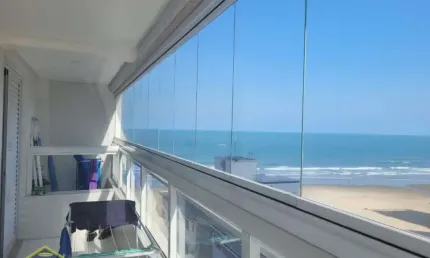 Apartamento 2 dorms na aviação com linda vista mar! - cód: act3275