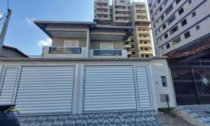 Sobrado à venda no Bairro Ocian - 3 Dormitórios, 2 Vagas, Sacada e Piscina! - Cód: ACT3286