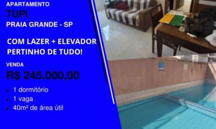 VAI EMBORA RÁPIDO!! 1 DORMITÓRIO COM LAZER E ELEVADOR