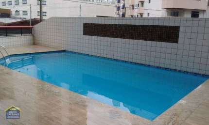 APTO APENAS UMA QUADRA DA PRAIA , SACADA COM CHURRASQUEIRA, MOBILIADO R$500 MIL