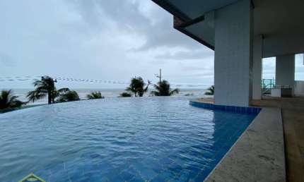 Apartamento em Prédio Frente Mar no Jardim Real - Apartamento Novo!