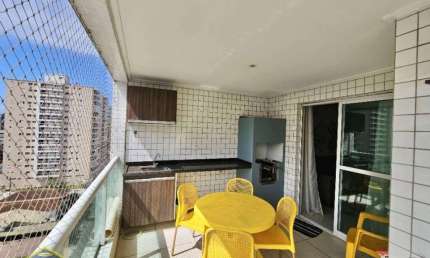 Lindo Apartamento Mobiliado no Canto do Forte com 2 vagas de garagem!