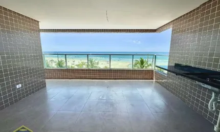 Apartamento com 3 dorms 2 vagas Frente Mar - Lazer Completo!