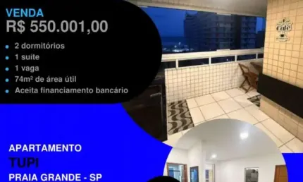 Vai embora rápido! 2 dorms finamente mobiliado 100 metros do mar por apenas...