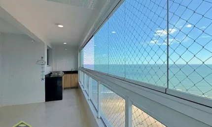 Lindo Apartamento Alto Padrão em Prédio Frente Mar - Parcela direto! Andar Alto!!