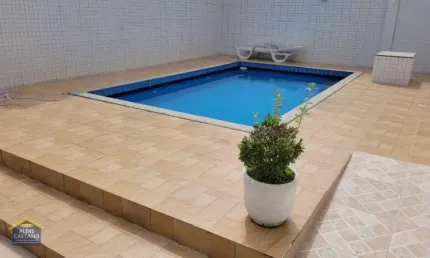 Sobrado de Condomínio, 200 mts da praia c/ Piscina - 290 mil
