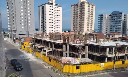 Caiçara - Apto Novo Vista Mar 01 dorm c/ Sacada Gourmet 239 mil