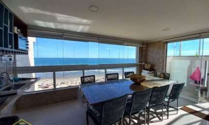 Linda Cobertura Duplex Frente Mar com Churrasqueira e Piscina Privativa! 4 vagas de garagem!!