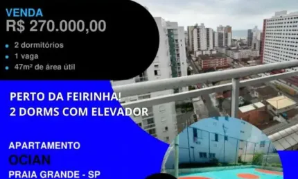 ESTE AQUI VOCÊ JÁ VIU? 2 DORMS COLADINHO DA FEIRINHA COM ELEVADOR E SACADA POR APENAS...