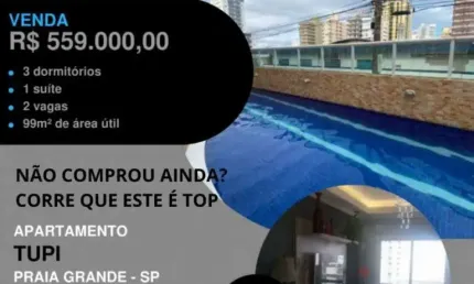 Não comprou ainda? apê lindo 3 dorms com lazer e sacada gourmet por apenas...