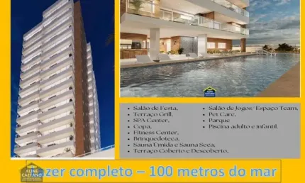 Lançamento à 1 quadra do mar - Parcele Direto Construtora! Lazer Completo!