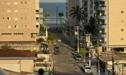 1 DORM TODO MOBILIADO, VISTA MAR DA SACADA, EXCELENTE LOCALIZAÇÃO !!!