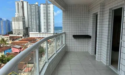 Apto mobiliado, 2 dorms 1 suíte, vista mar, financimento direto com o investidor!!!