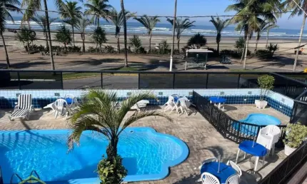 Apartamento com 3 dorms em prédio frente mar - lazer e financia!