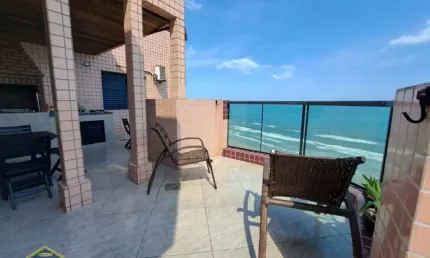 Cobertura ampla em prédio frente mar 4 dorms com vista para o mar!!