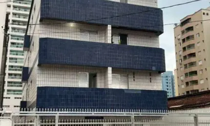 Vila tupi - apto 01 dorms c/ sacada,  250 mts da praia
