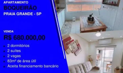 Apartamento com 2 quartos à venda na Rua Boqueirão, 81, Boqueirão, Praia Grande