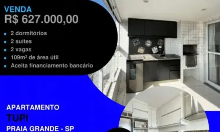 Mobiliado na vila tupi - 2 dorms com 2 vagas demarcadas