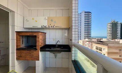 Apartamento com vista mar - 2 dorms 2 vagas e parcela direto! oportunidade!