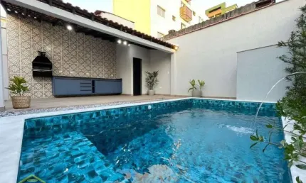 Maravilhosa casa na tupi c/ 4 dorms, 155 m2, piscina - 1.450 mil