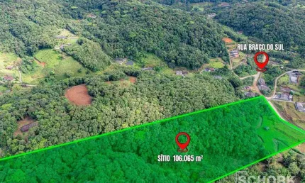 Sítio com 3 dormitórios à venda, 106065 m² por R$ 3.000.000,00 - Vila Itoupava - Blumenau/SC