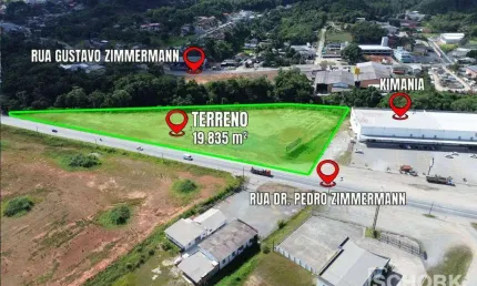 Terreno à venda, 19835 m² por R$ 12.600.000,00 - Itoupava Central - Blumenau/SC
