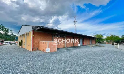 Galpão para alugar, 2500 m² por r$ 50.957,81/mês - salto do norte - blumenau/sc