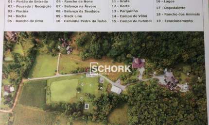 Sítio com 10 dormitórios à venda, 380257 m² por R$ 5.000.000,00 - Mulde - Timbó/SC