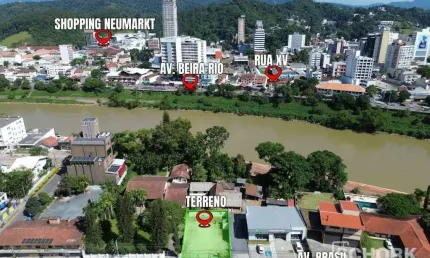Terreno à venda, 360 m² por R$ 750.000,00 - Ponta Aguda - Blumenau/SC