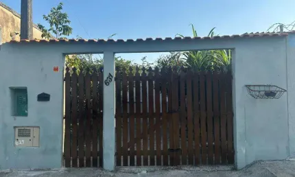 Casa à venda em itanhaém, campos elíseos, com 1 quarto, com 50 m²