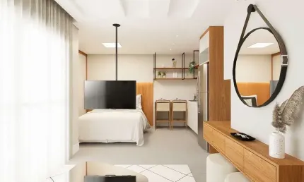 Apartamento com 1 quarto à venda na Rua Desembargador Isaías Bevilaqua, 213, Mercês, Curitiba, 44 m2 por R$ 439.000