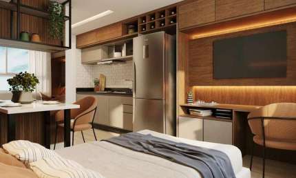 Apartamento com 1 quarto à venda na Avenida Visconde de Guarapuava, 3070, Centro, Curitiba, 20 m2 por R$ 319.710