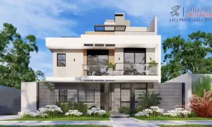 Casa em condomínio fechado com 3 quartos à venda na rua paulo setúbal, 1071, hauer, curitiba, 169 m2 por r$ 939.000