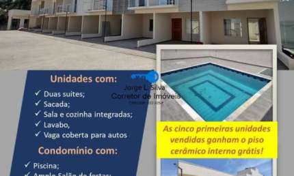 Sobrados de 2 Dormitórios 2 Suítes com sacada Condomínio Fechado Polvilho !
