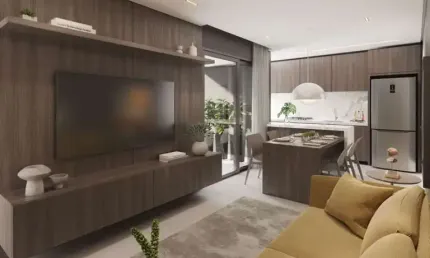 Apartamento Compacto com 1 Quarto e Vaga de Garagem no Bacacheri
