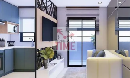 Apartamento com 1 dormitório à venda, 20 m² por r$ 220.000 - cajuru - curitiba/pr