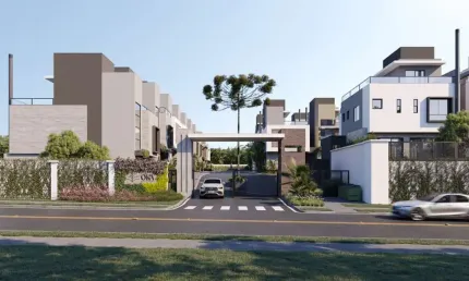 Casa Triplex alto padrão no Bacacheri – 3 Suítes, Ático, Condomínio Fechado