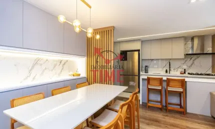 Apartamento pronto para morar, 3 quartos, 128m² alto padrão condomínio clube no bacacheri