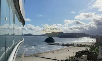 Locação Alto Padrão Studio - Vista Praia Mar - Bairro José Menino - Santos/SP.