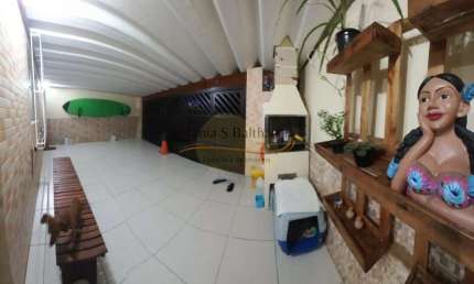 Casa com 3 dormitórios à venda  - Parque Bitaru - São Vicente/SP
