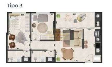 Apartamento com 2 Dormitórios Suíte Sacadaà venda - Marapé - Santos/SP