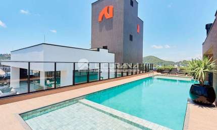 Apartamento Stúdio, com 1 dormitório, vaga de garagem e piscina